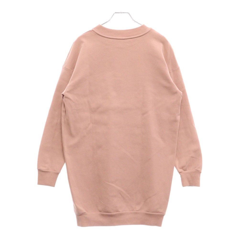 MOSCHINO - MOSCHINO モスキーノ フロントロゴプリント クルーネックスウェット トレーナー ピンク レディース 172E A04565526 MOSCHINO (モスキーノ) フロントロゴプリント クルーネック