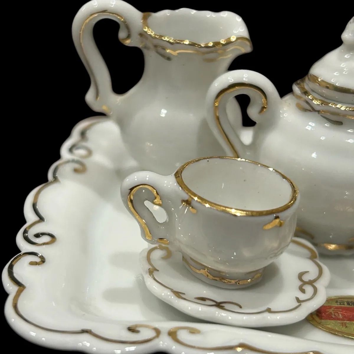 希少】アンティークティーポットシュガーポットセット