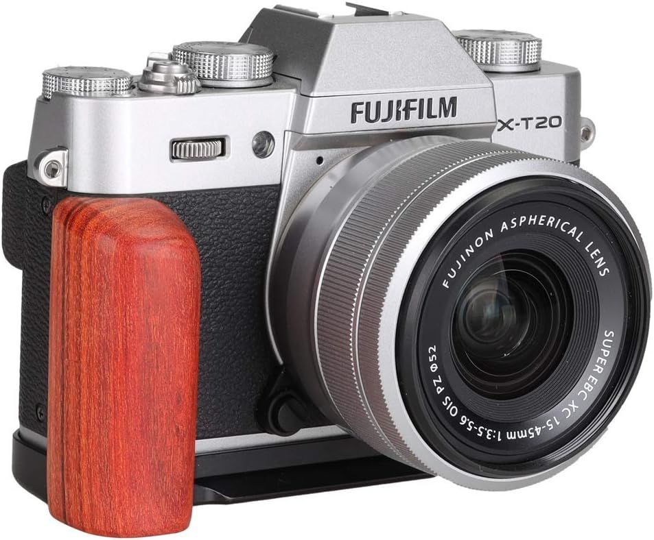 新品 WEPOTO Fujifilm X-T10 X-T20 X-T30用ハンドグリップメタル赤檀