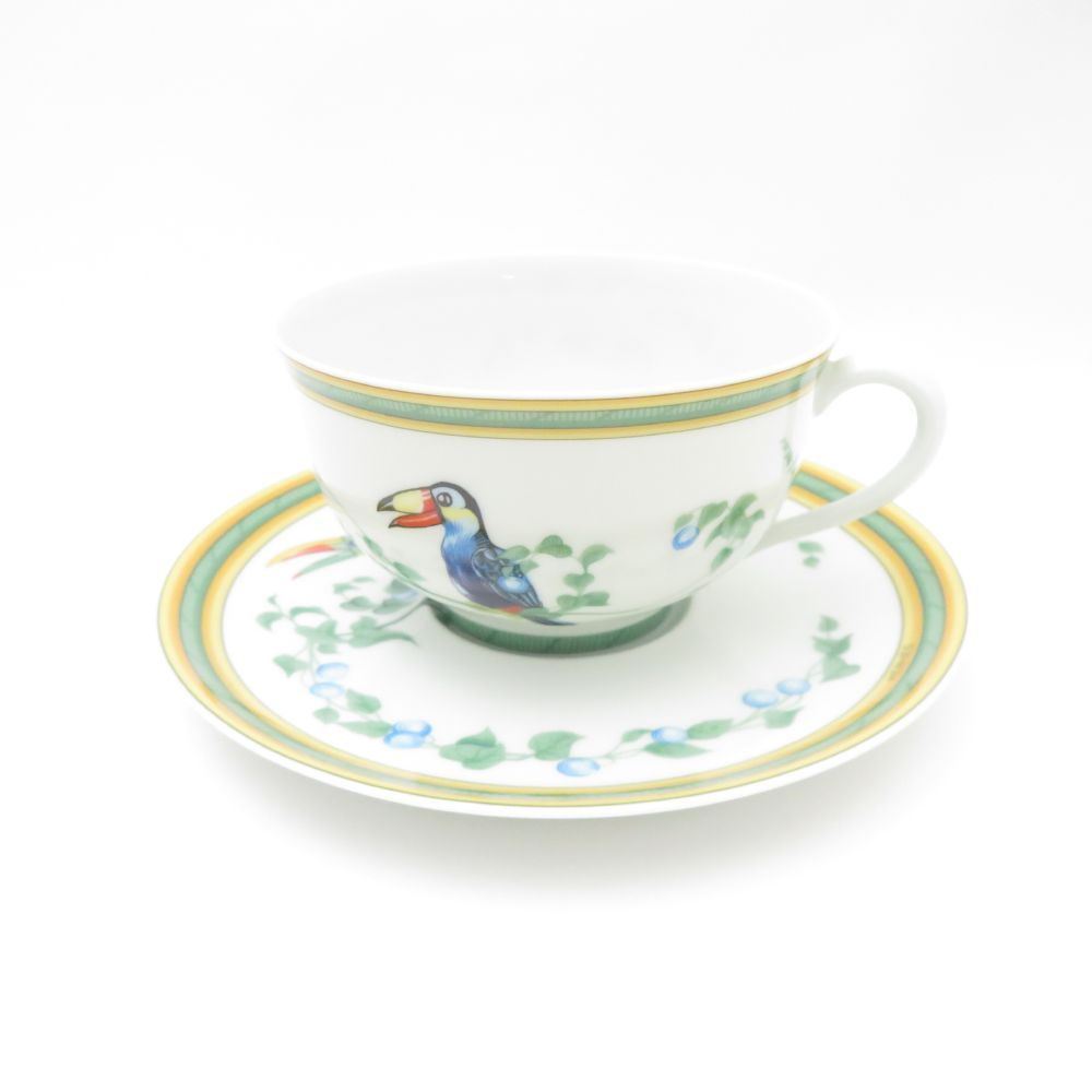 HERMES エルメス Toucans トゥカン ティーカップ＆ソーサー SY12502C2