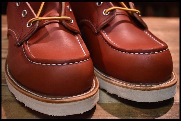 レッドウィング 8877 8インチモックトゥ 赤茶　オロラセット アイリッシュセッター REDWING 8E 箱付 未使用 犬タグ復刻 23年レッドウィング 8875 アイリッシュ