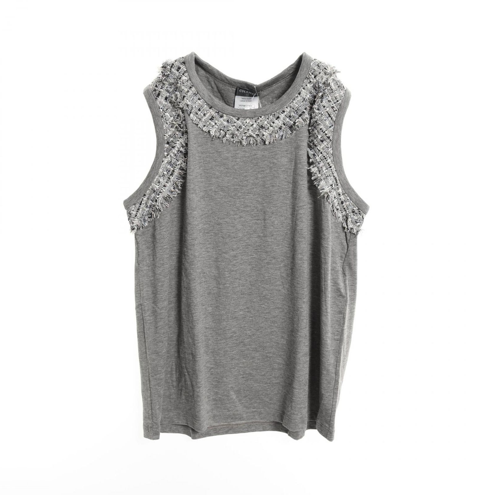 中古　美品　CHANEL　タンクトップ　クリーム　刺繍入り　プレッピー 楽天市場】シャネル CHANEL タンクトップ タンクトップ 衣料品