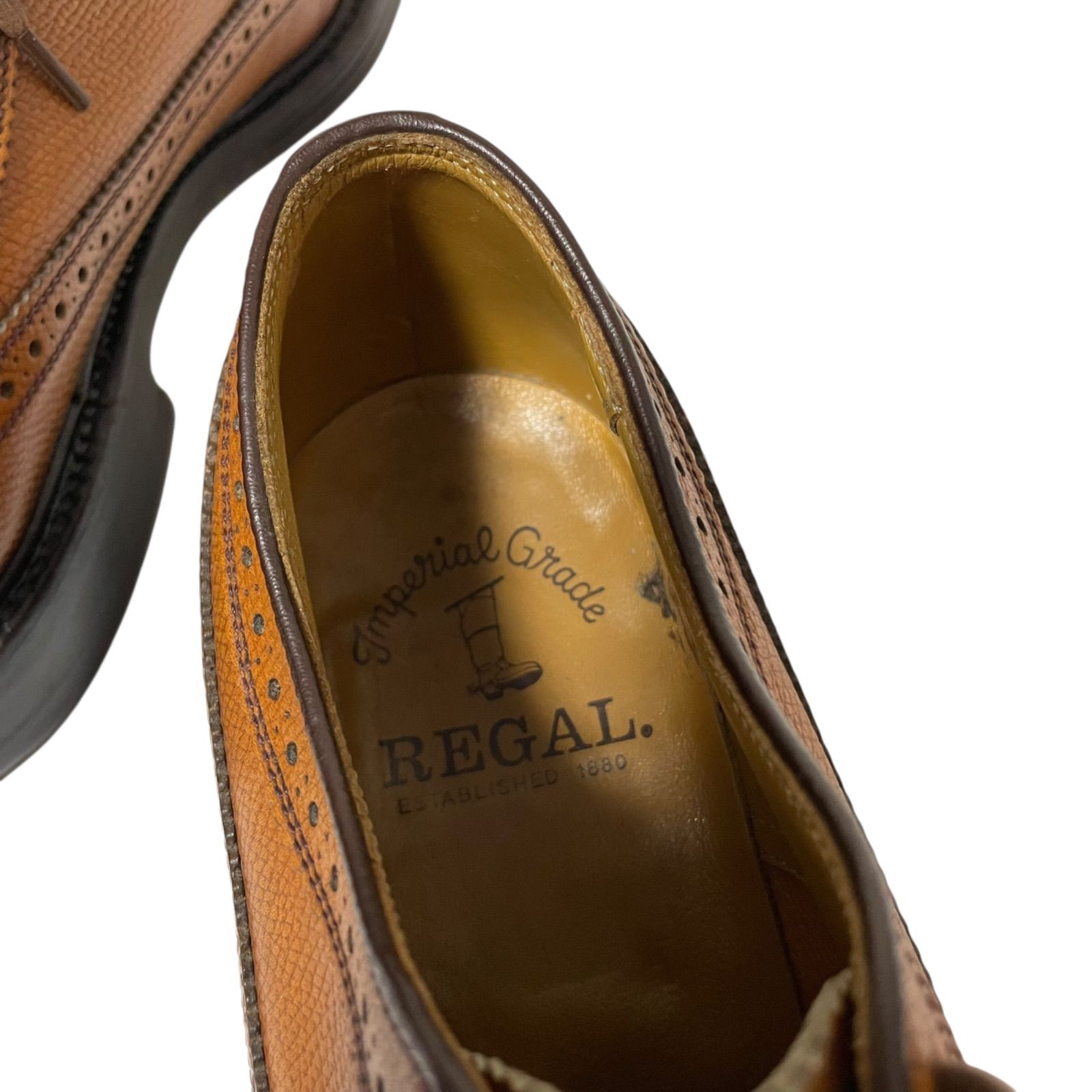 【極美品】REGAL ウイングチップ 革靴 24.5㎝ ブラウン ウイングチップ ブラウン｜リーガルコーポレーション公式