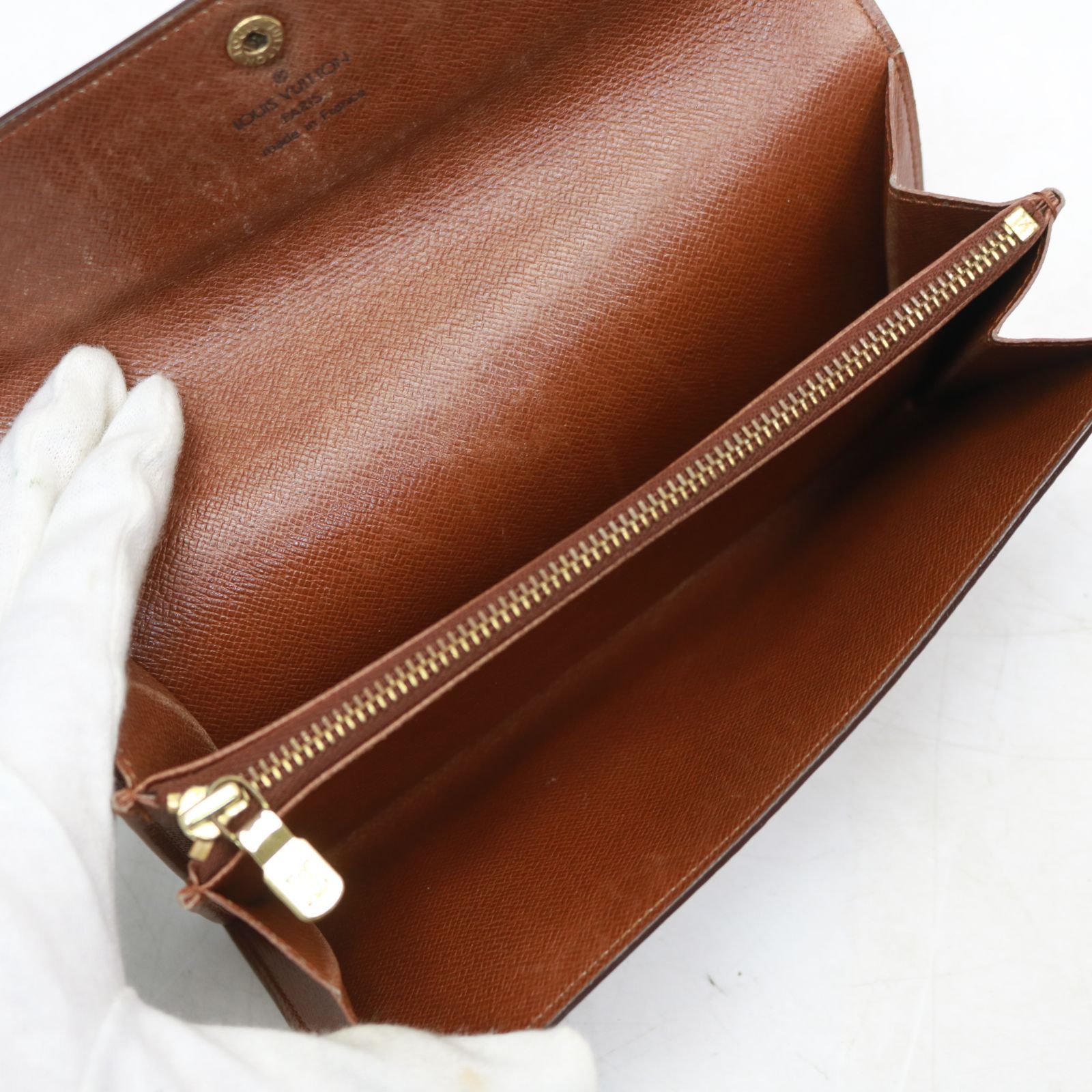 250)LOUIS VUITTON モノグラム 長財布 ポルトフォイユ サラ 旧型