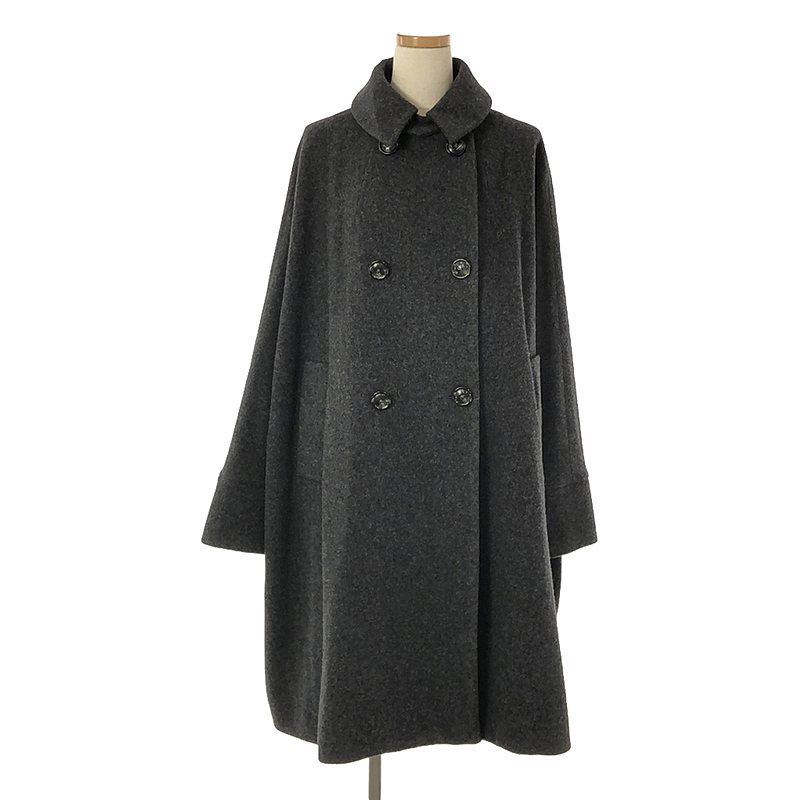 美品☆ TICCA テントコート ウール ダブルブレスト トープ F