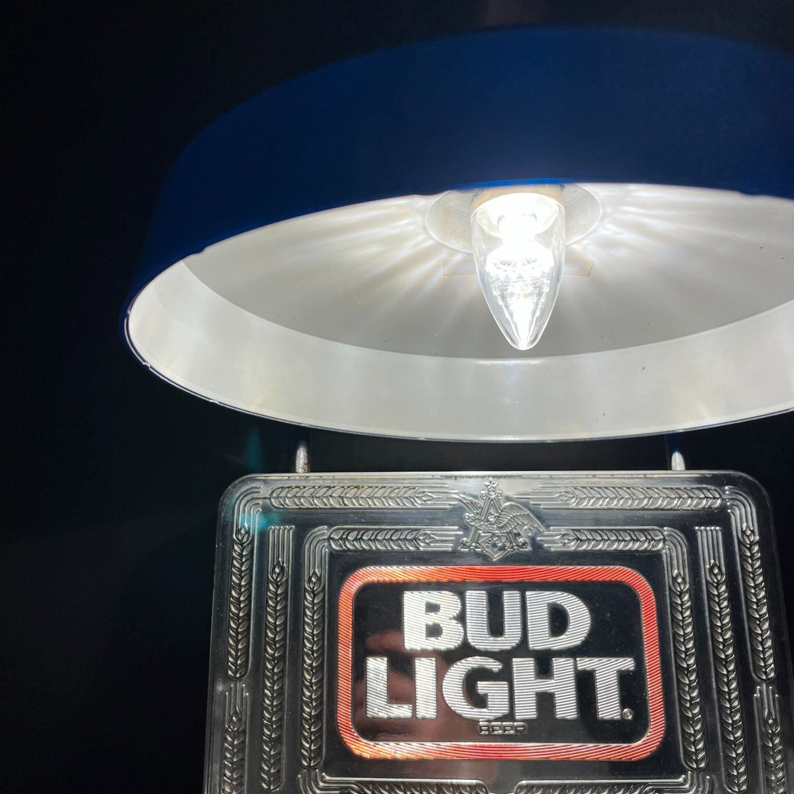 ライトサイン】Bud Light (バドライト) ビンテージ ライト 傘付き 
