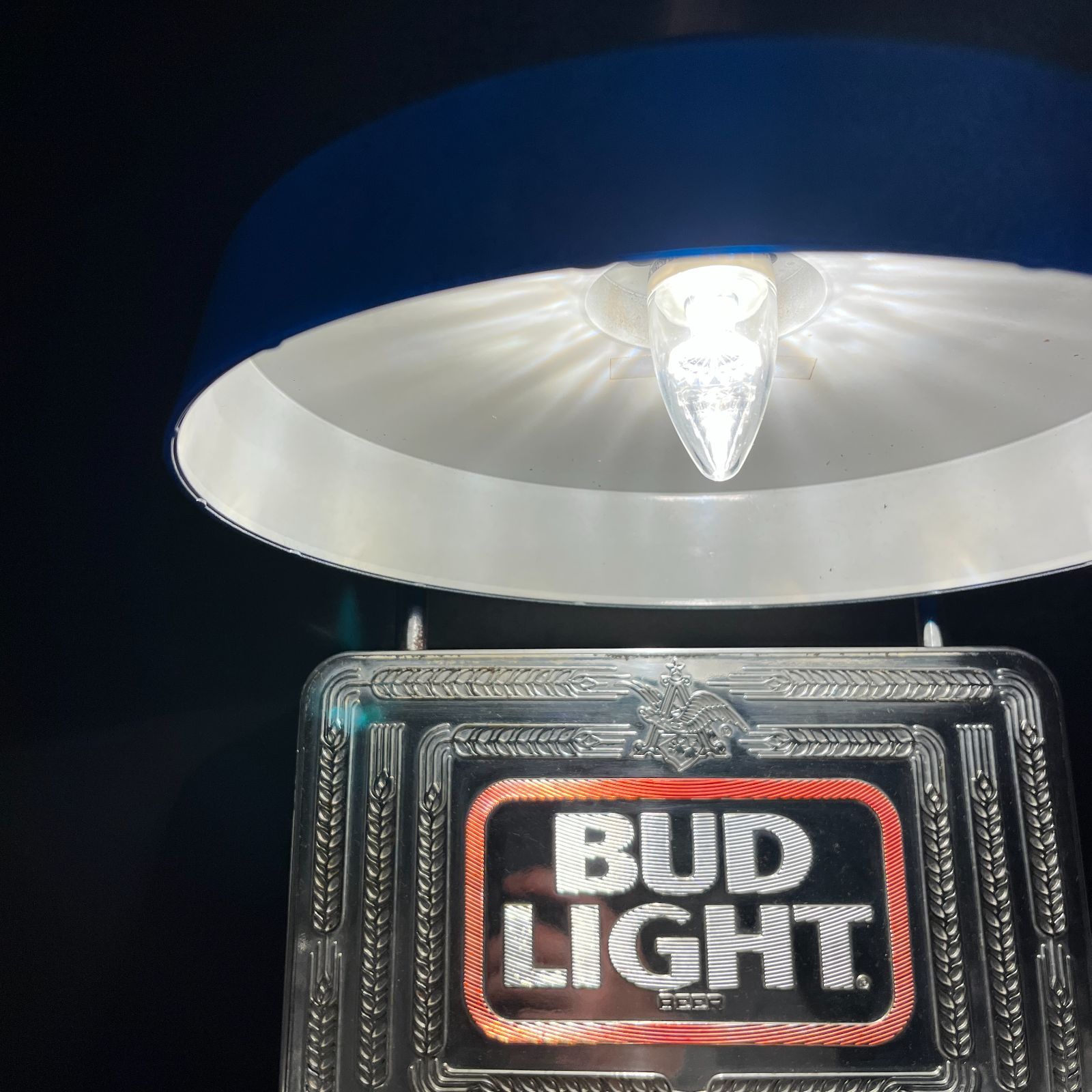 ライトサイン】Bud Light (バドライト) ビンテージ ライト 傘付き