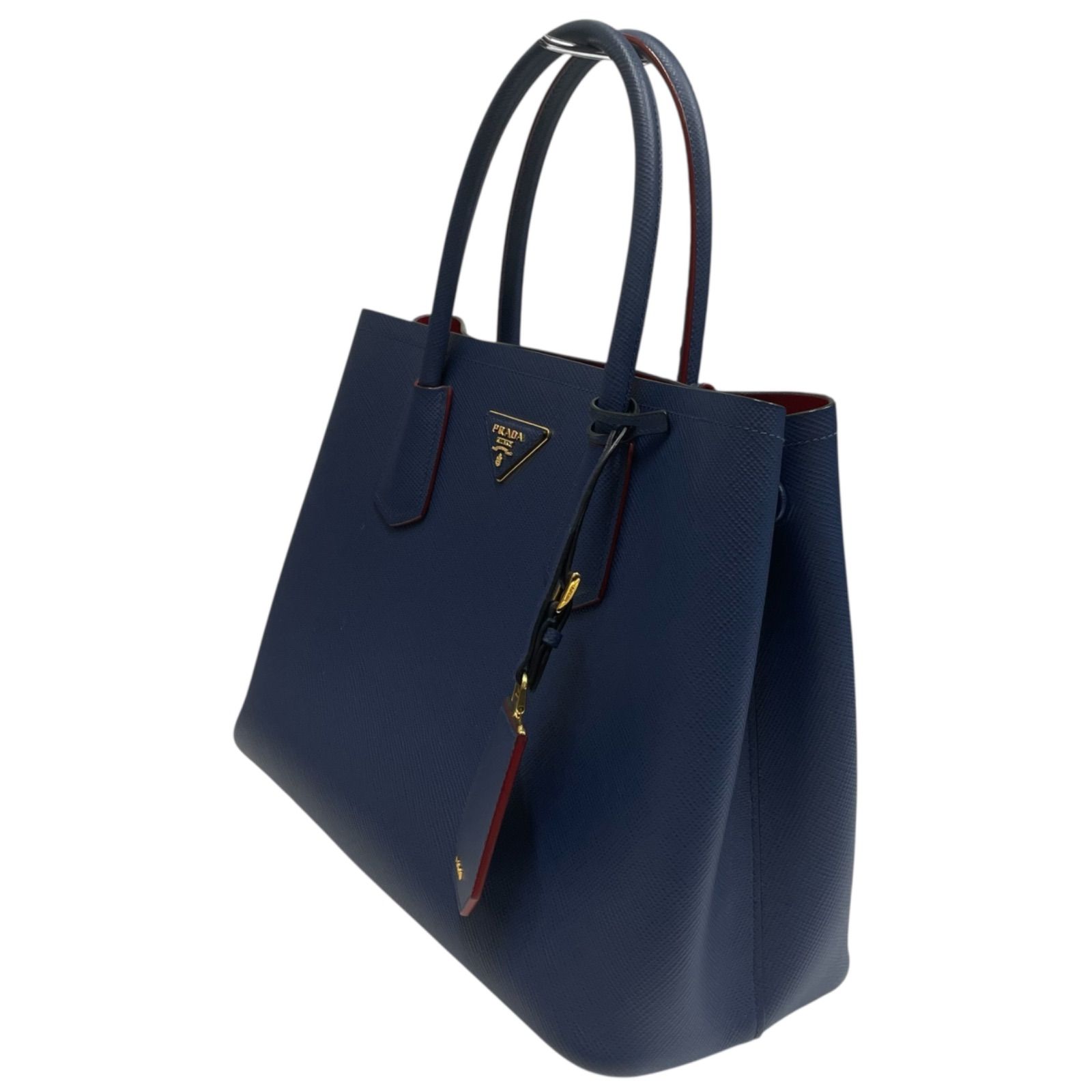国内発 PRADA サフィアーノ レザー トートバッグ 人気 PRADA サフィアーノレザー トートバッグ ブルー 2WAY - メルカリ