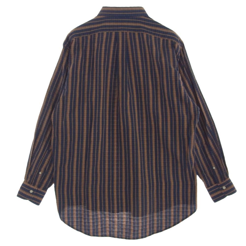 未使用級！ポロラルフローレン　ストライプ　リネン100% 長袖シャツ POLO RALPH LAUREN 美品 ポロラルフローレン リラックスフィット