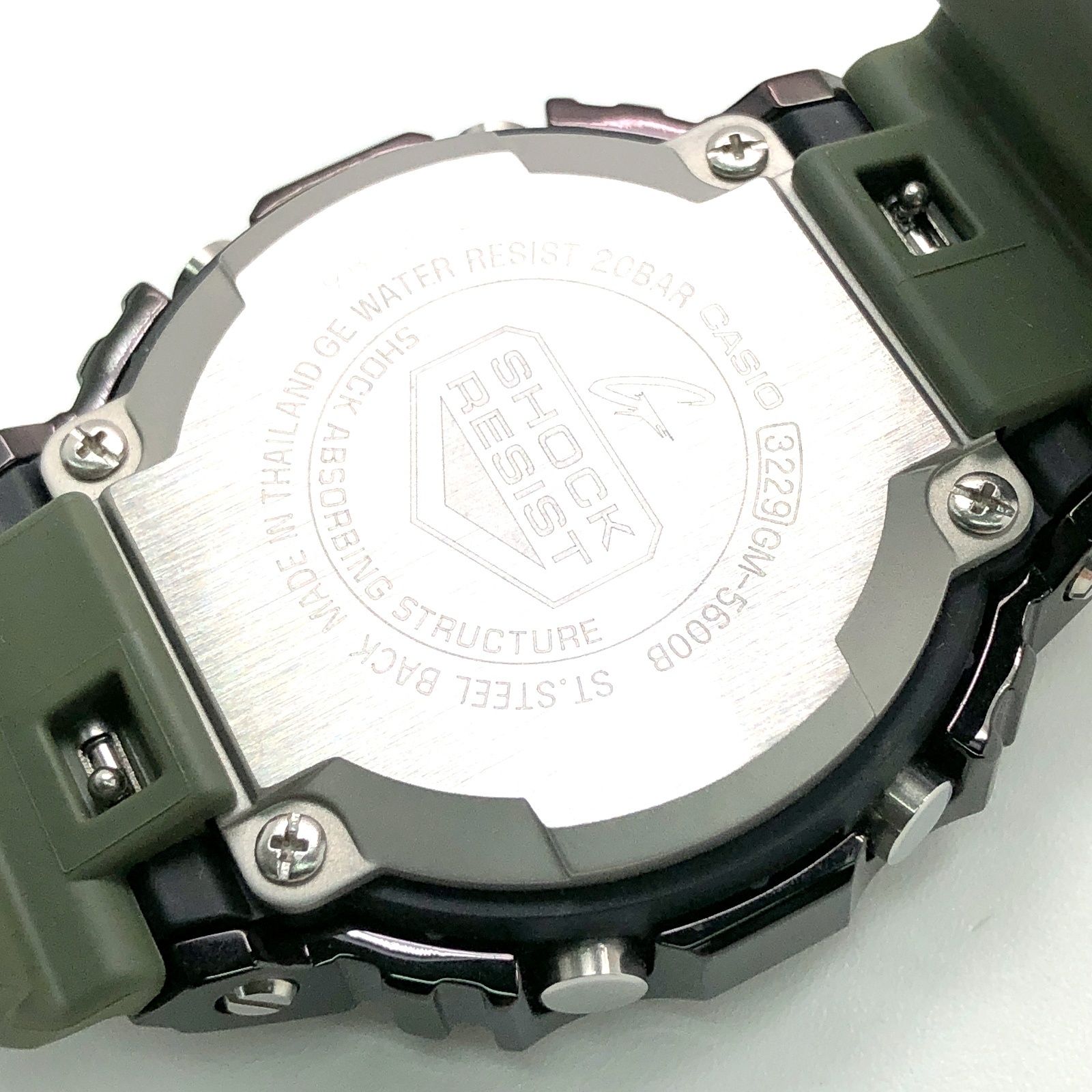 未使用✨ G-SHOCK GM-5600B-3JF グリーン迷彩柄 ベゼルメタル GM-5600B-3JF | CASIO