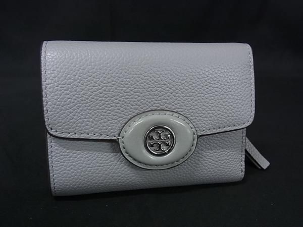 □極美品□ TORY BURCH トリーバーチ ロビンソン レザー 三つ折り 財布