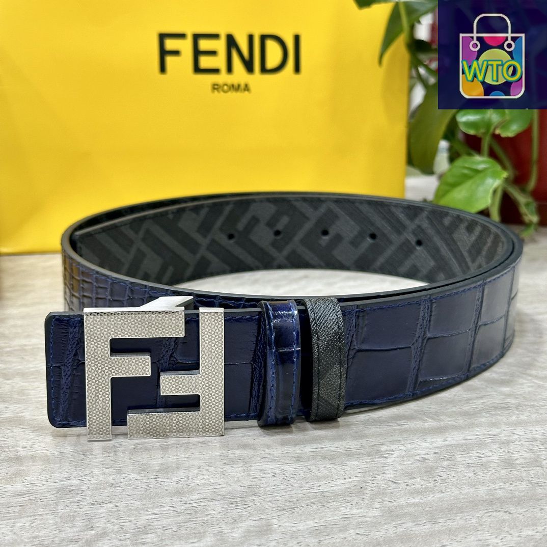FENDIカジュアルベルト FENDI フェンディ FFベルト 8C0648 ASUP レディース レザー