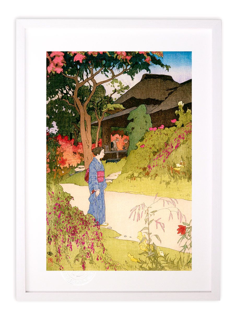 絵画 花 （M） 版画 絵画 名画 日本画 東京拾二題 百花園の秋 (ひゃっかえんのあき