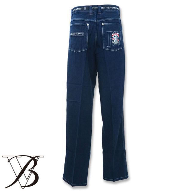 バーニヴァーノ ソフトデニム 2タック ジーンズ 82 85 88 91 95 100 cm