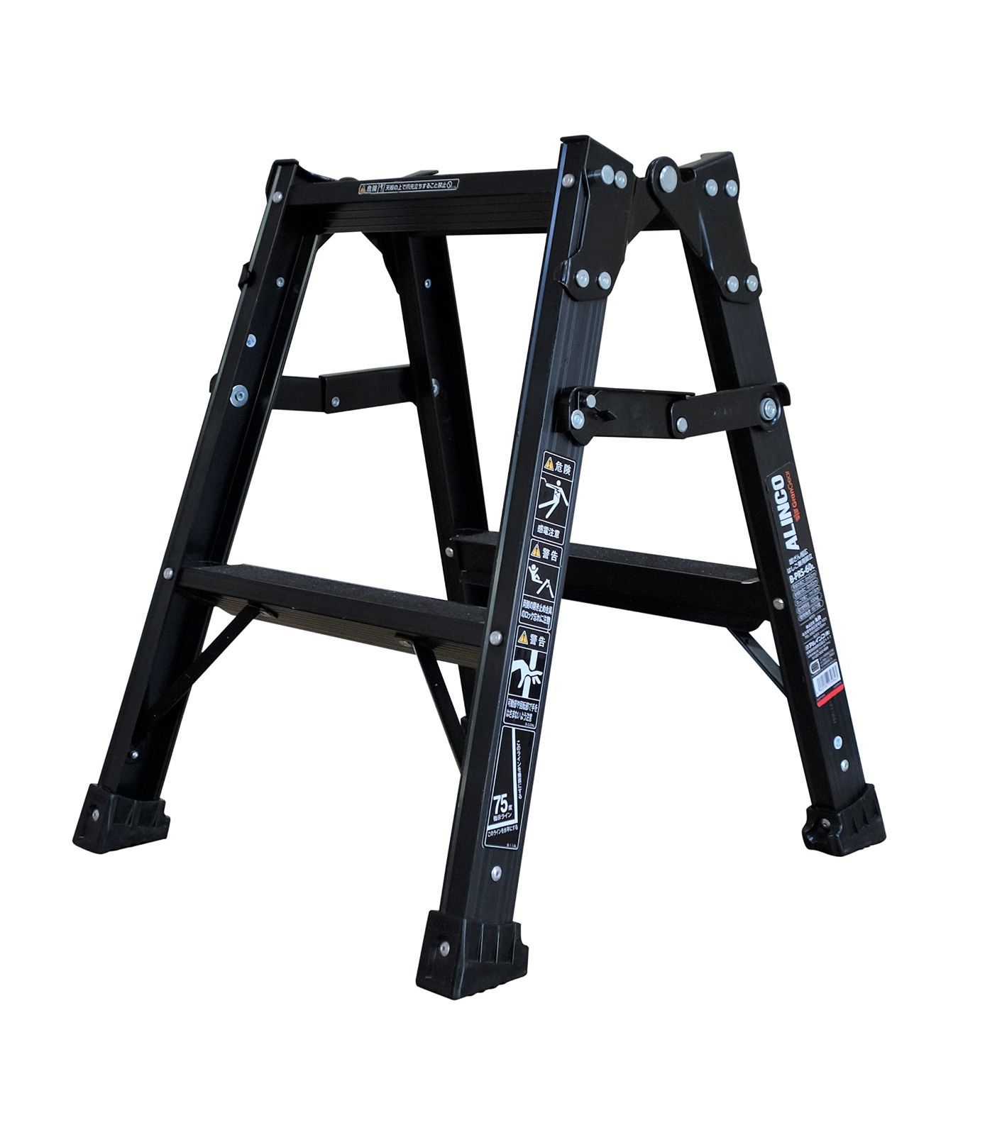 アルインコ はしご兼用脚立 ブラック PRS-60WA のブラック塗装 アルインコ x GranGear コラボ商品 すべり止め付 BPRS-60