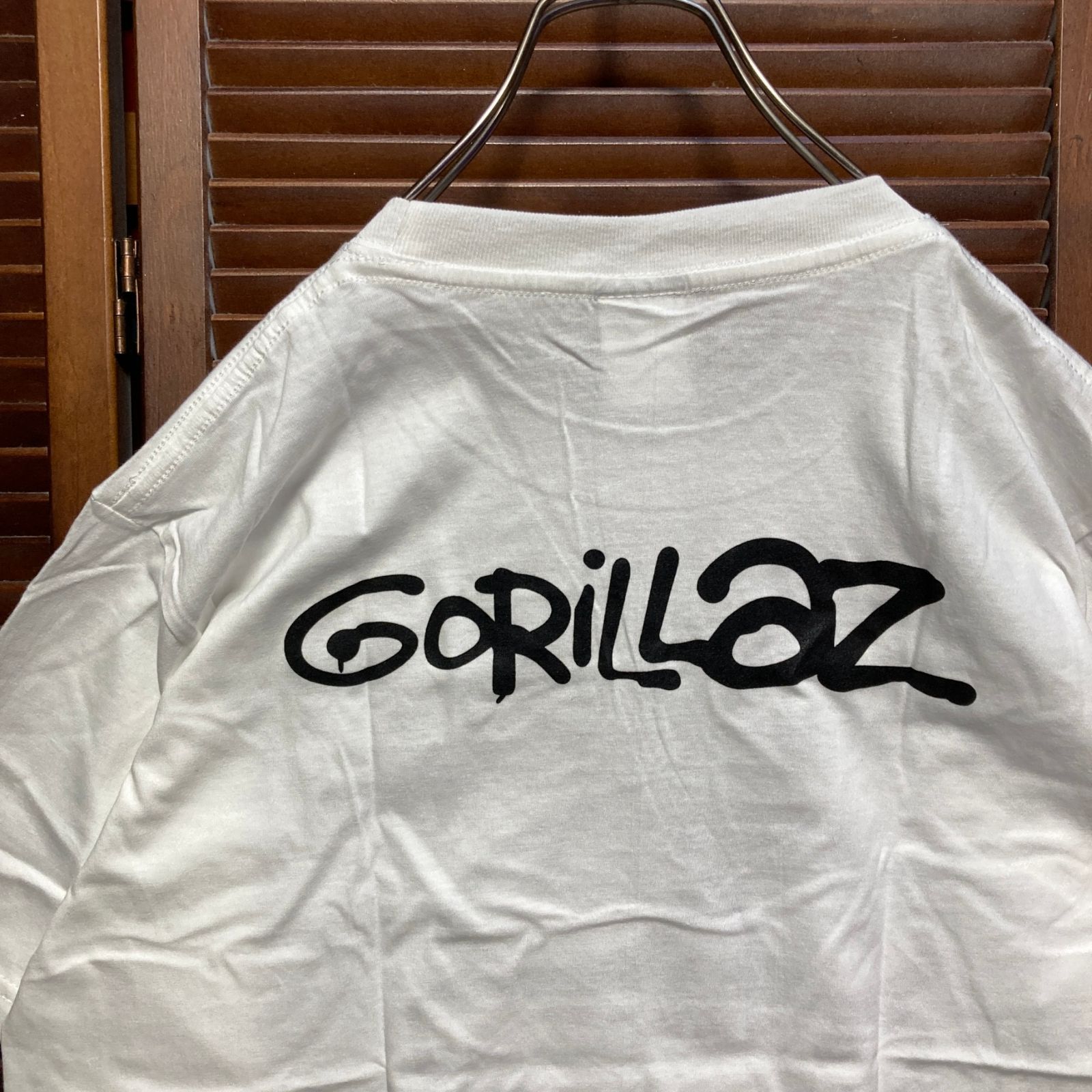 ゴリラズ GORILLAZ 白 バンド Tシャツ tee ティーシャツ ロック ツアー
