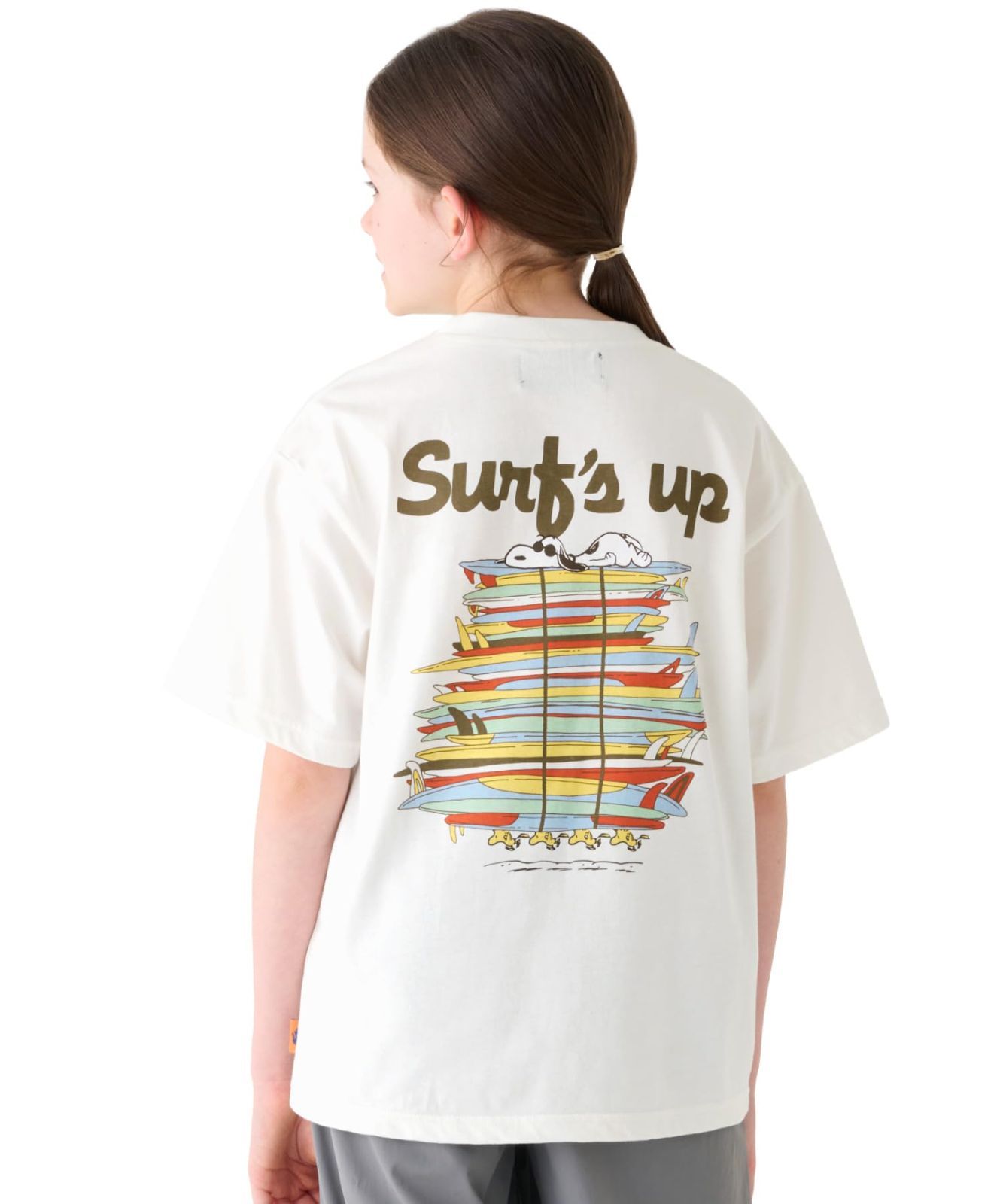 【在庫セール】サーフ トップス Tシャツ キッズ 半袖 ジュニア スヌーピー 子供服 [クリフメイヤー] 男女兼用