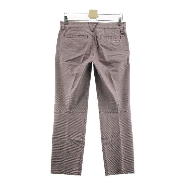KAPPA カッパ ストレッチパンツ 千鳥 総柄 レッド系 74