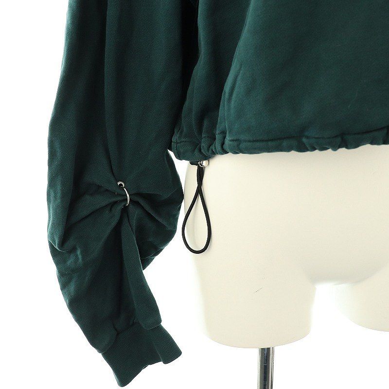 3.1 フィリップリム 3.1 phillip lim ドローストリング クロップド プルオーバー カットソー XS 青緑 /MI ■OS ■SH レディース 3.1 フィリップリム 3.1 phillip lim ドローストリング