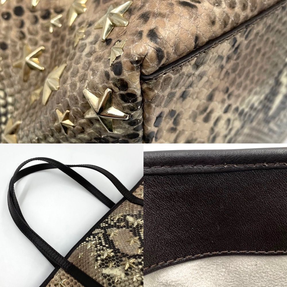 ジミーチュウ ハンドバッグ レディース トートバッグ パイソン柄 蛇柄 