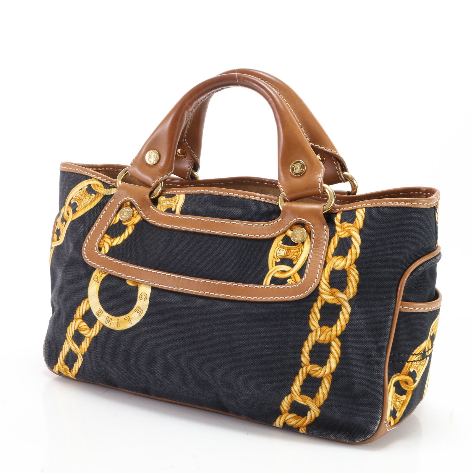 美品✨️CELINE ブギーバッグ ハンドバッグ レザー ブラック 美品✨️CELINE ブギーバッグ ハンドバッグ レザー ブラック