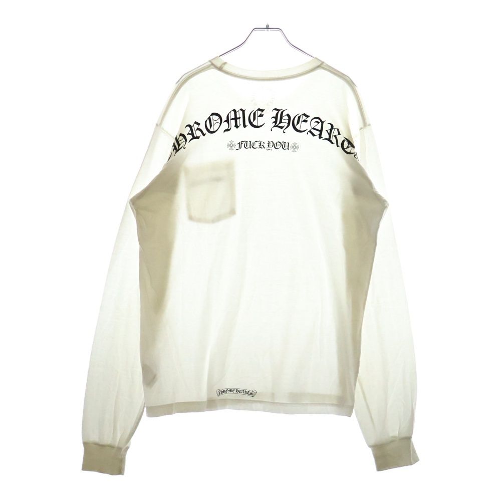 美品 クロムハーツ Fuck You chクロス ロングスリーブ Tシャツ正規品 CHROME HEARTS クロムハーツ（原本無） 国内正規品 Lサイズ FUCK