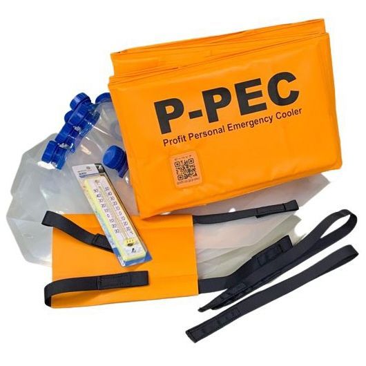 P-PEC 熱中症 アイスバス P-PEC ピーペック プロフィット パーソナル エマージェンシー クーラー 熱中症対策グッズ 熱中症対策 全身冷却 熱中症警戒アラート 応急処置 フローチャート 頭痛 熱射病 危険度 全省庁統一資格 全国 を取得済み