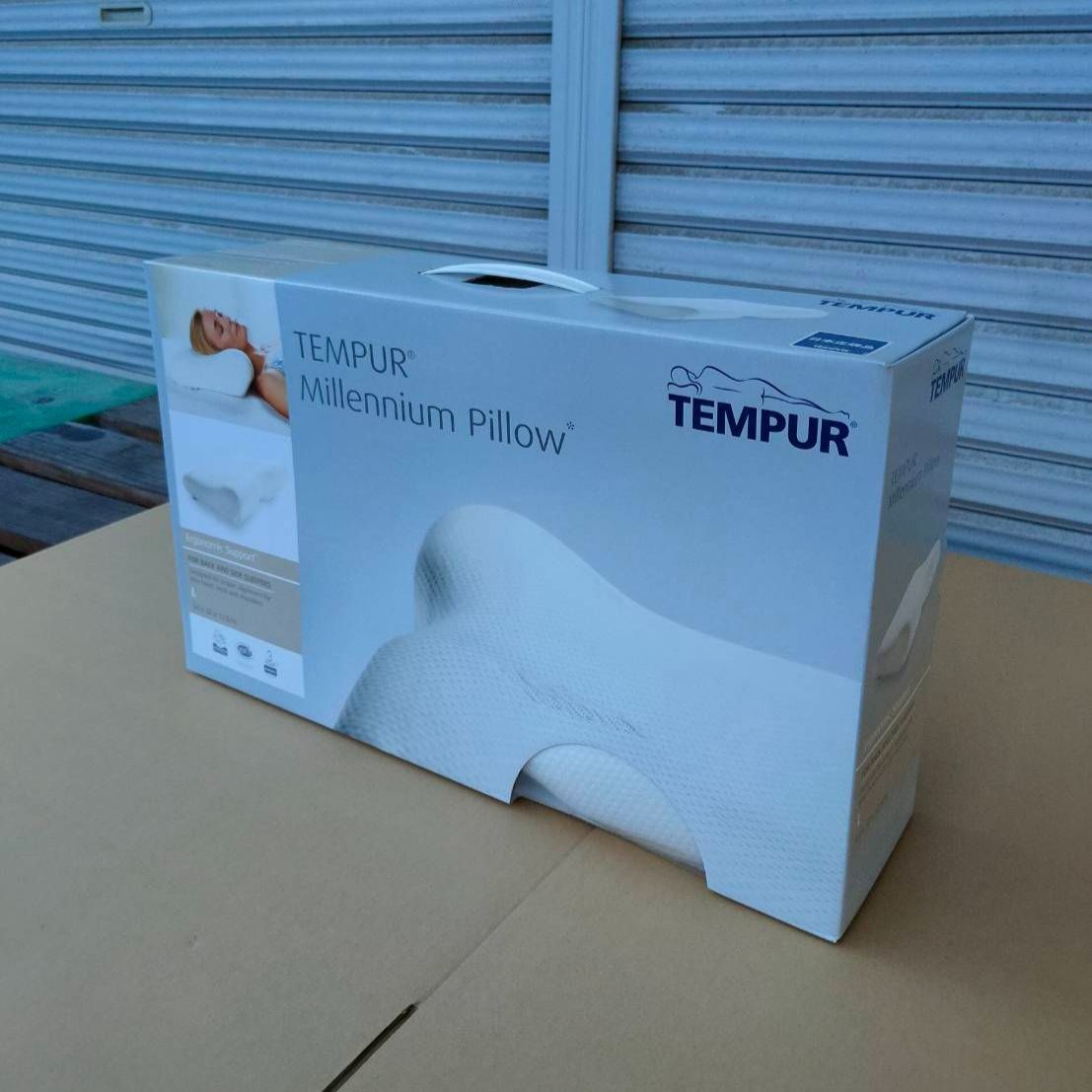 未拆封 テンピュール Tempur 枕 まくら ミレニアムネックピロー 日本 ホワイト L