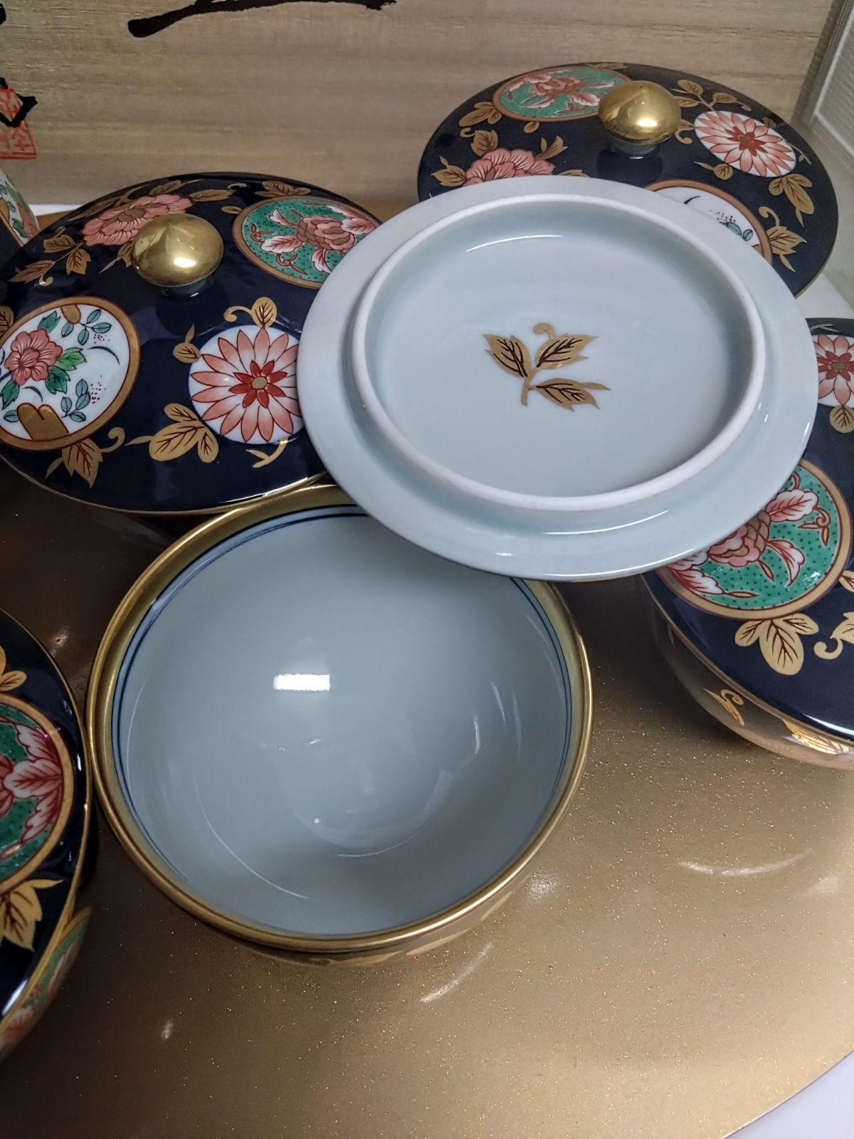 有田焼 清右衛門 古伊万里金彩 蓋付茶器揃 箱付き - メルカリ