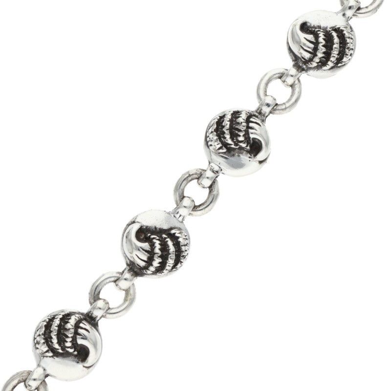 クロムハーツ NO2 BALL/#2クロスボール シルバーブレスレット メンズ