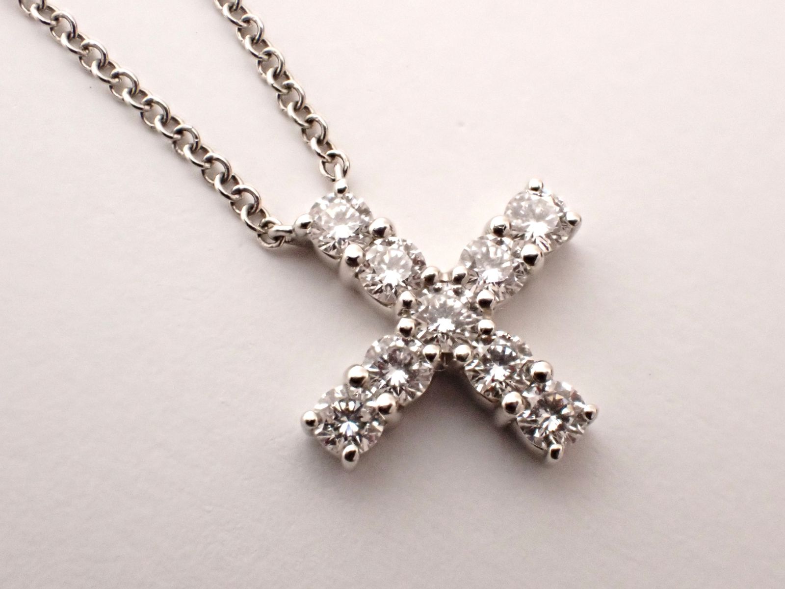美品 HARRY WINSTON(ハリーウィンストン) プラチナ950 クロスダイヤ 