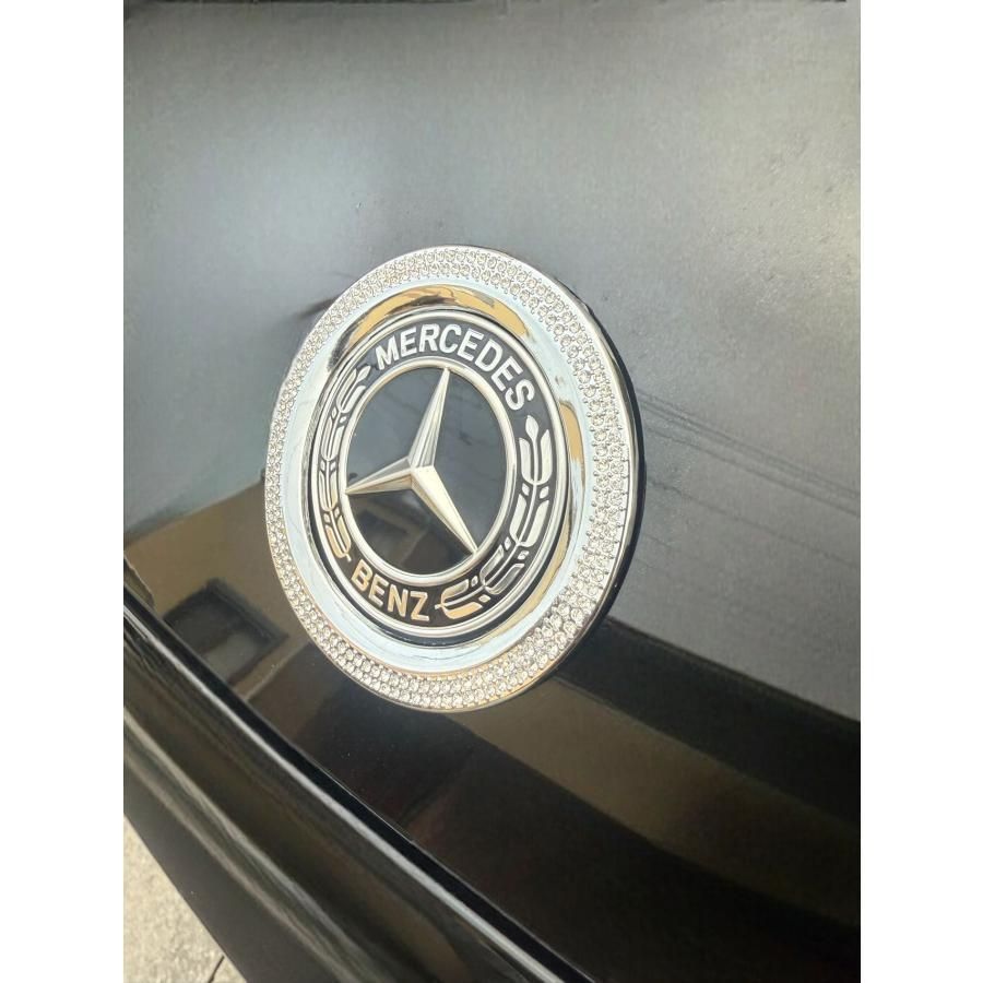 ラグジュアリー感UP メルセデス ベンツ ボンネットバッチ リング X218 CLS350 CLS550 CLS63 シューティングブレーク BeBbrD