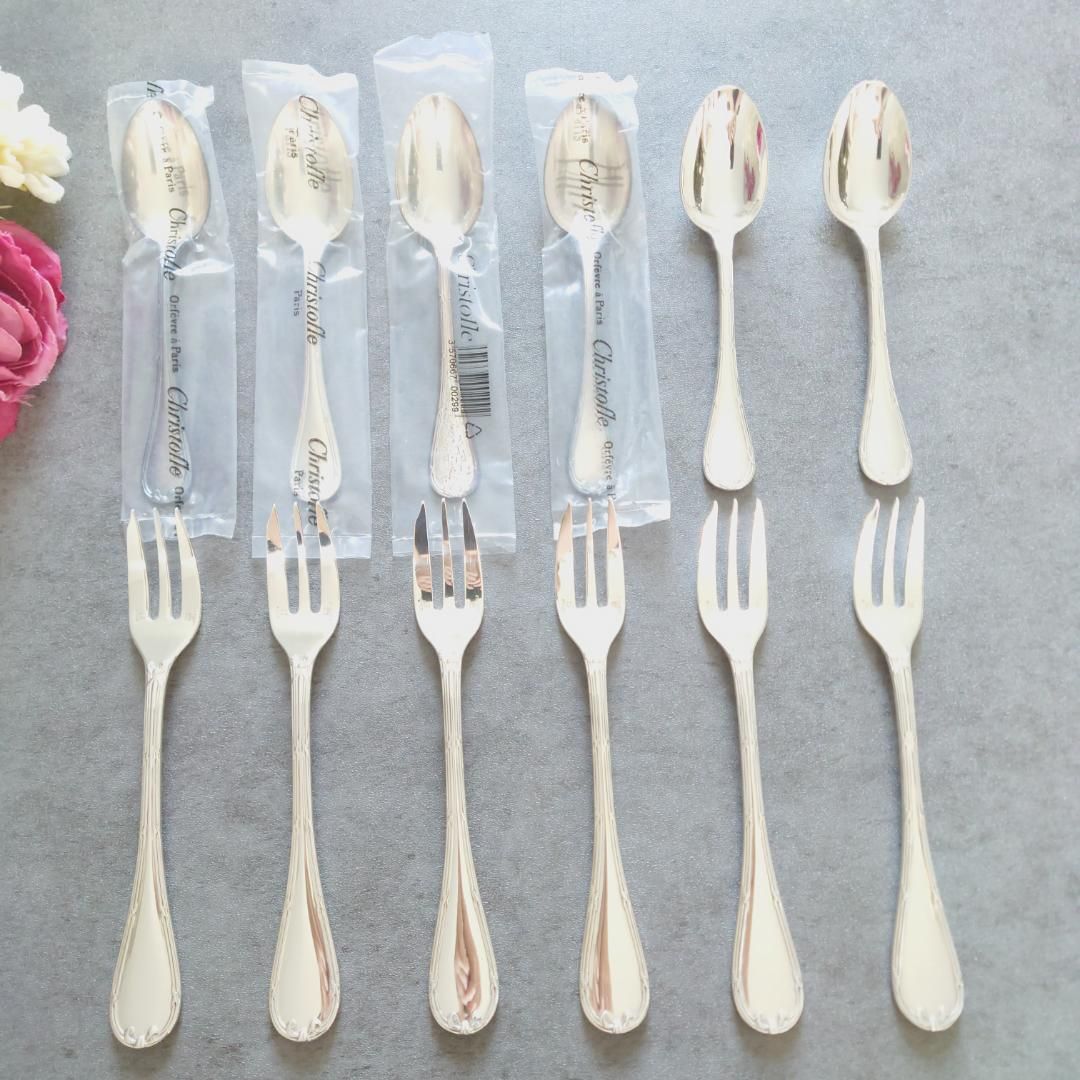 クリストフル リュバン ケーキフォーク コーヒースプーン 未開封含む 12点