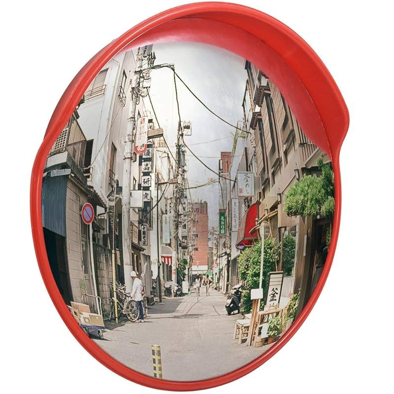 Cific カーブミラー 直径60cm/80cm ガレージ 道路 曲がり角 安全確保 (直径:60cm)