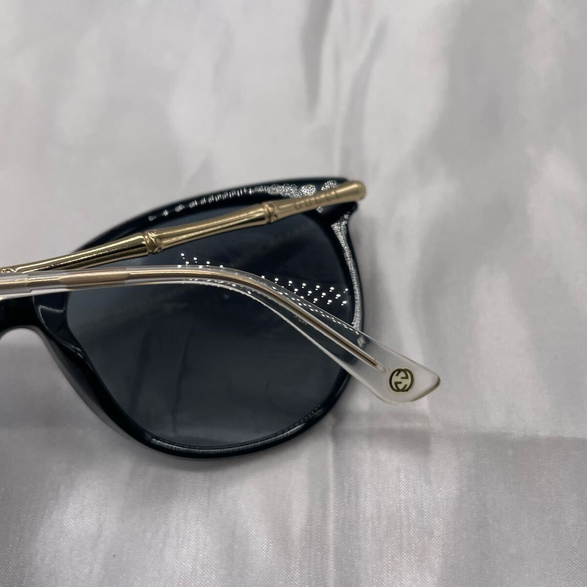 GUCCI サングラス　バンブー　GG3777FS　美品 ✓GUCCI サングラス バンブー GG3777 メンズ ロゴ入り ケース