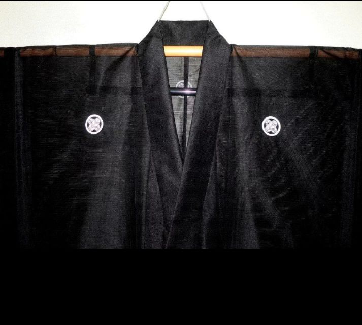 平絽の紋付着物