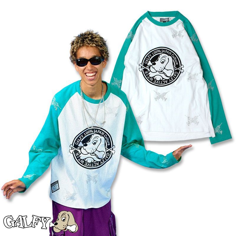 ピカピカ注射器ラグランロン Tee 長袖 Tシャツ 124015 GALFY