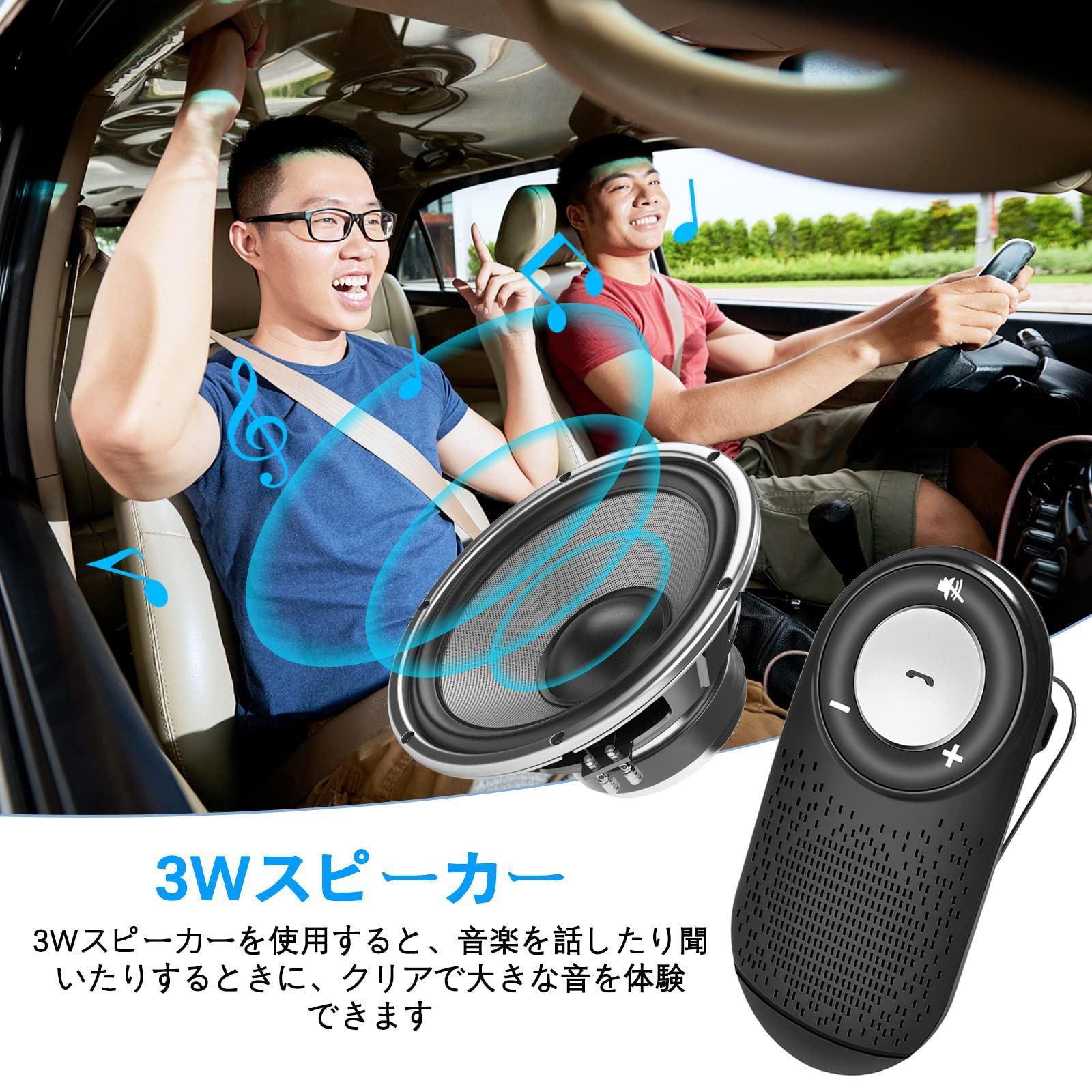 色: ブラック】NETVIP ワイヤレス 車載用 bluetooth ハンドフ - メルカリ