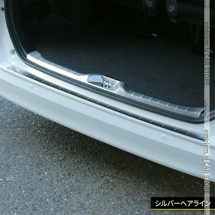 ヴォクシー90系 ノア90系 パーツ ラゲッジスカッフプレート ＆ リアバンパーステップガード 選べる2 NOAH VOXY BRIGHTFACE_UK