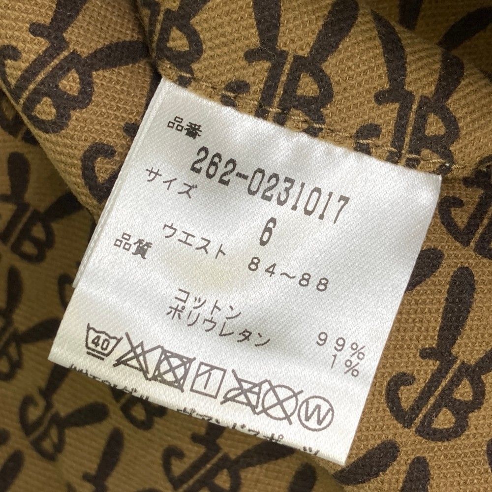 サイズ：6 JACK BUNNY ジャックバニー  ストレッチパンツ モノグラム 総柄 ブラウン系 [240101443065] ゴルフウェア メンズ ストスト サイズ：6 JACK BUNNY ジャックバニー ストレッチパンツ