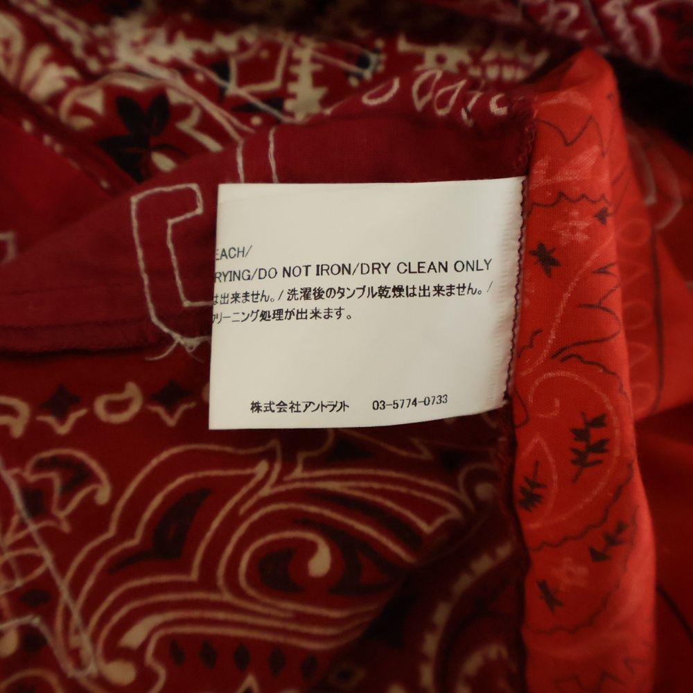 READY MADE (レディメイド) 21AW Red Bandana Baseball Shirt バンダナ