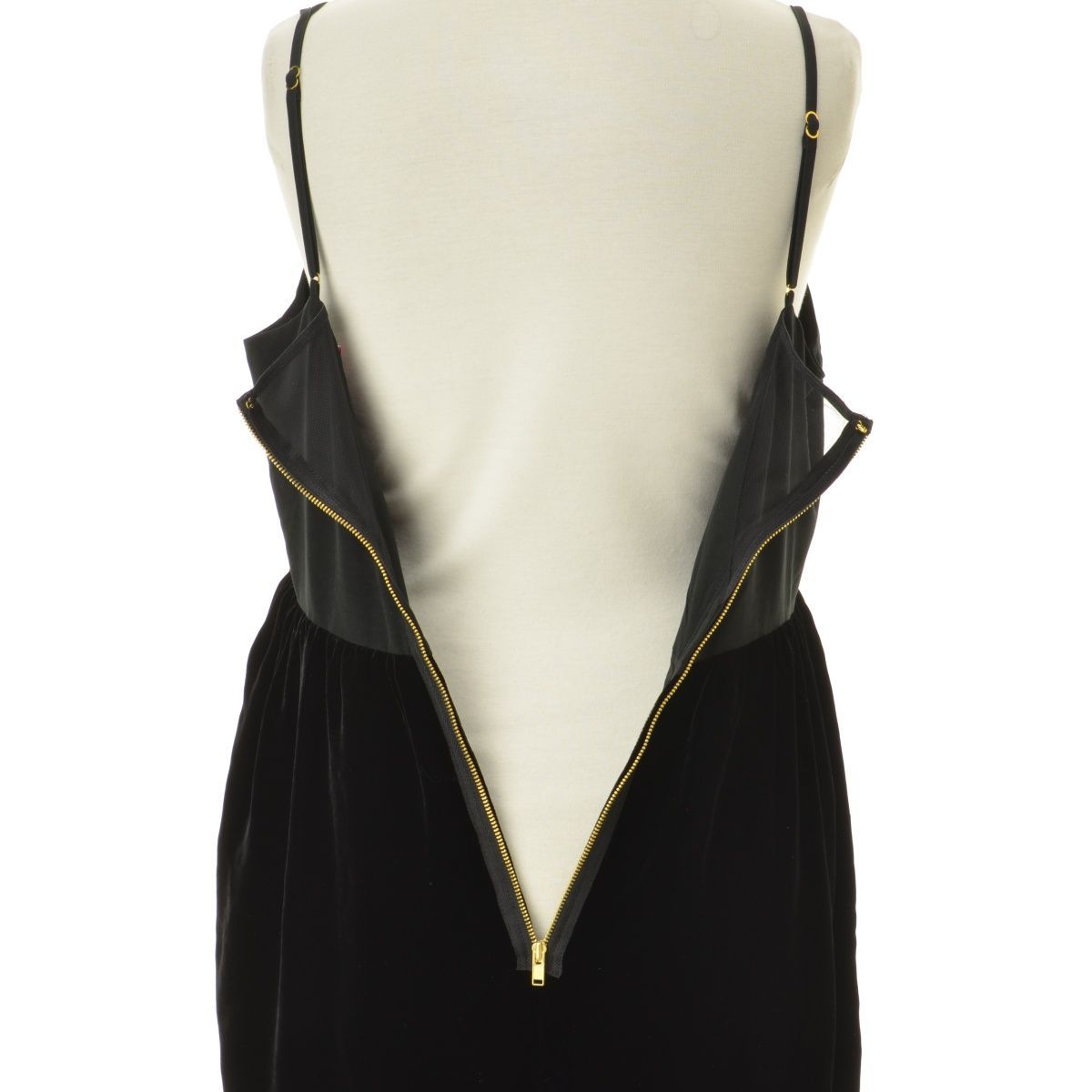 FETICO】FTC224-0802 VELVET CAMI DRESS ロングキャミソールワンピース 