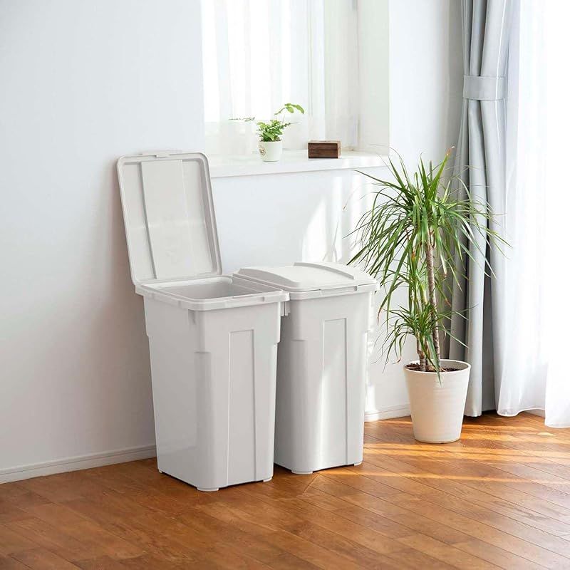 .co.jp 新輝合成 トンボ ゴミ箱 連結 蓋付き 分別 70リットル ホワイトグレー 3個セット 幅48×奥行36.5×高さ60cm アウトドア 丈夫 日本製 HRDEVELOPMENT_JP