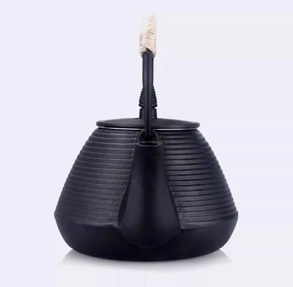 かえる 鉄瓶 南部鉄器 1000ml 提梁壺 急須 鉄やかん 鉄分補給 茶こし