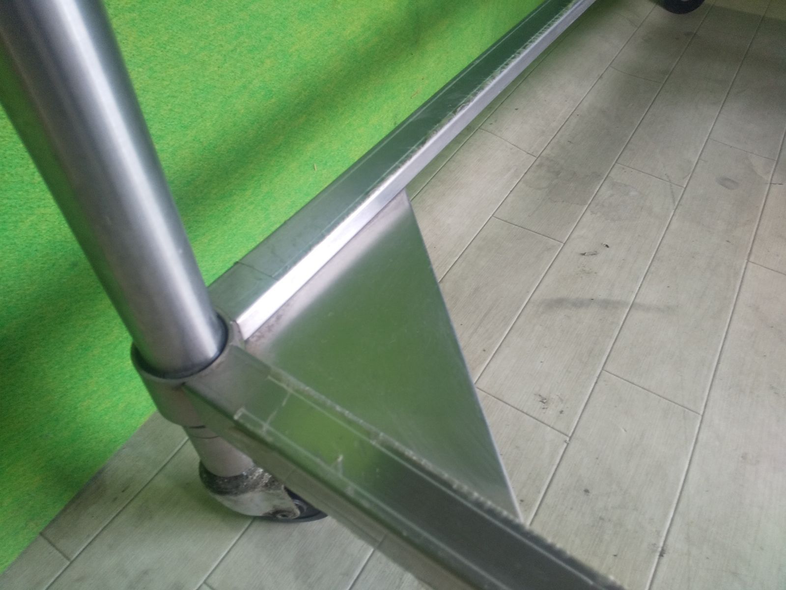 クロムステン】キャスター付き作業台(W1200×D900×H800mm)□調理台