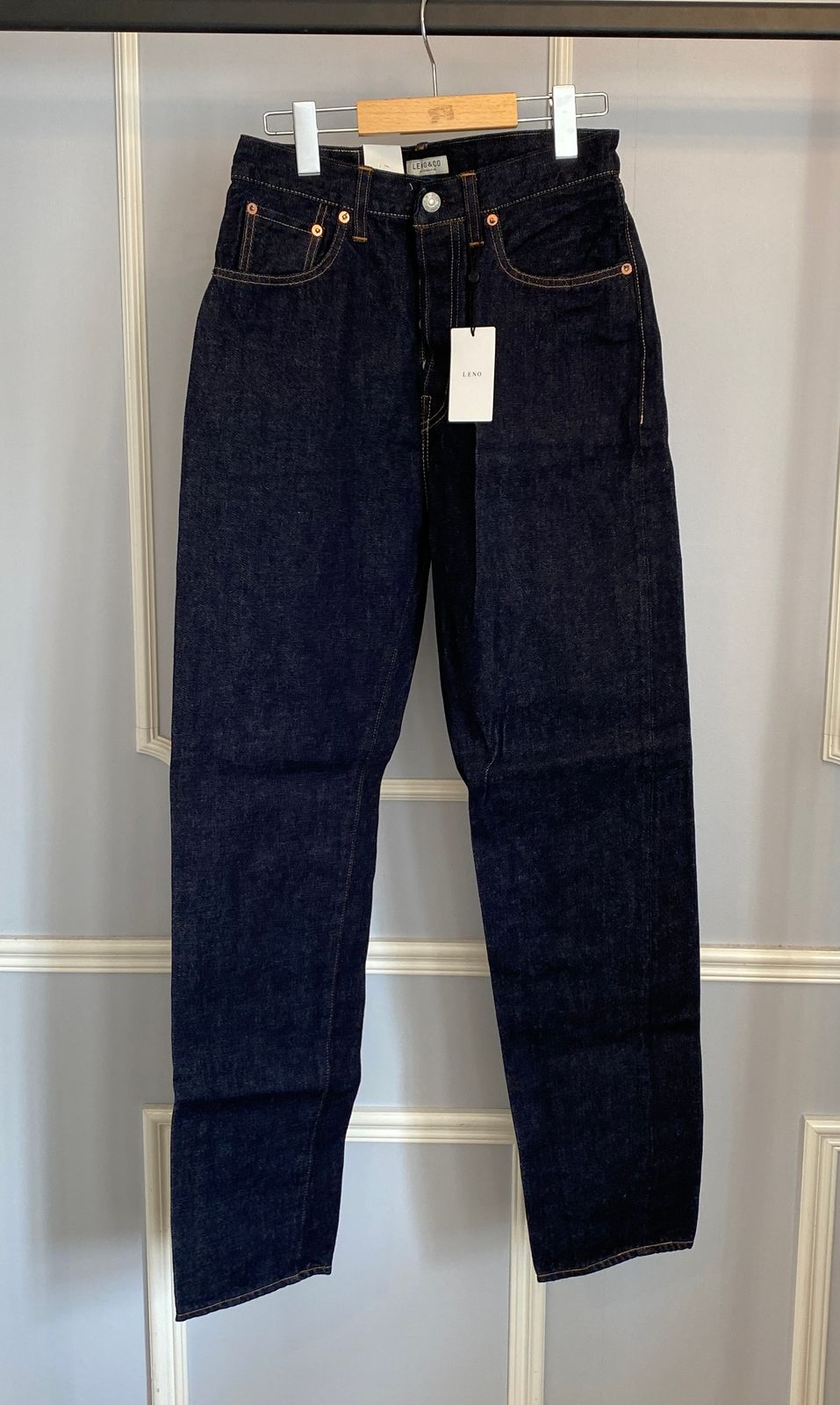 ♥ タグ付き LENO 04 レディース ストレートデニム INDIGO BA422