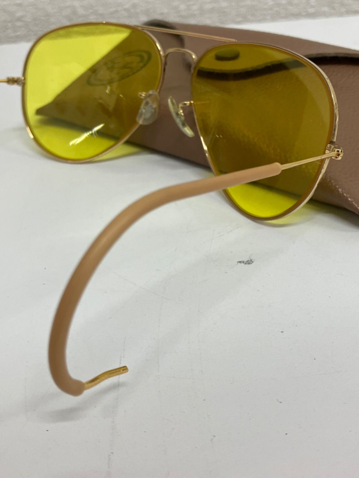 レイバン　Ray ban ボシュロム　イエロー　ティアドロップ 楽天市場】【中古】RayBan レイバン サングラス イエローレンズ