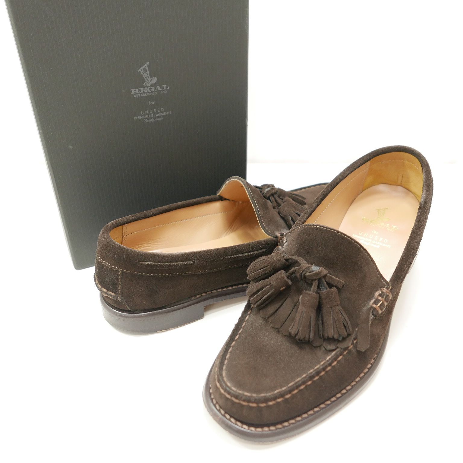 UNUSED REGAL アンユーズド リーガル コラボ Quilt tassel loafer