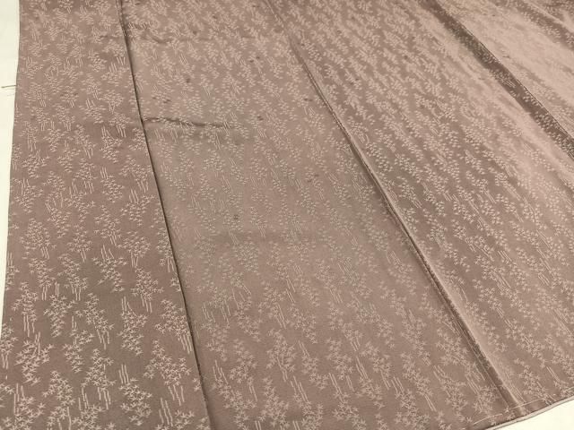 平和屋着物○上質な色無地 南天地紋 灰青色 正絹 逸品 CAAW7474yc