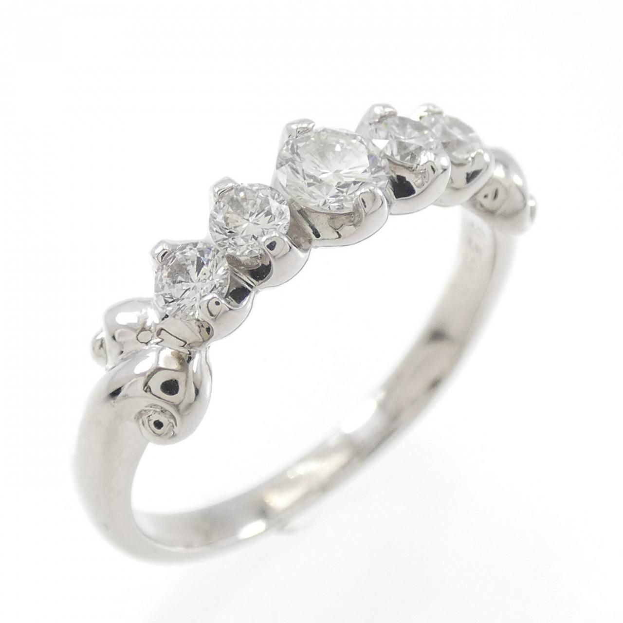 0.50ct PT ダイヤモンド リング 0.50CT ダイヤモンド ハーフエタニティ 